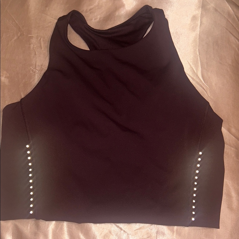 lululemon athletica Burgundy Racerback Tank with Side Stud Detailing